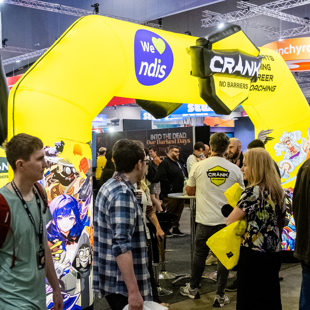 CRANK at PAX AUS 2023 Experience the STA Gaming Program